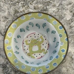 MacKenzie-Childs Enamel  Children’s Dinnerware bowl